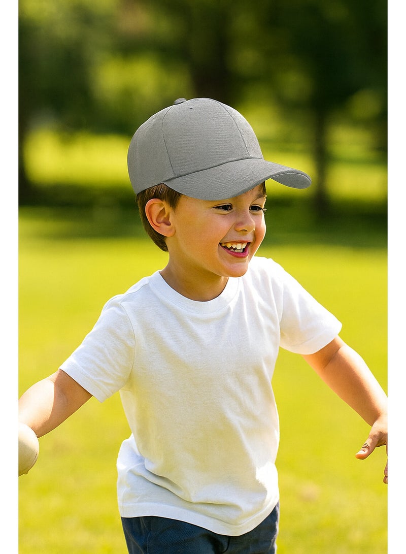 ساراونت قبعة بيسبول للأطفال من مصنوعة من القطن بنسبة 100%، قابلة للتعديل، قبعة ناعمة وقابلة للتنفس مزودة بمشبك معدني، مناسبة لمقاس الرأس 52–54 سم (للأولاد والبنات من عمر 4 إلى 14 سنة) - Image 5