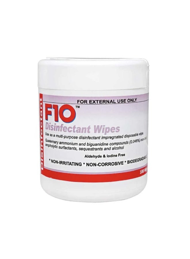 F10 Disinfectant Wipes Dispenser - 100 Wipes