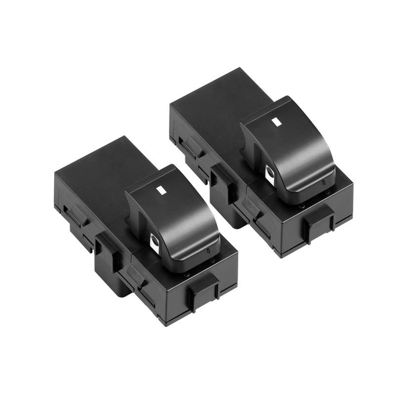 LCWRGS 2pcs Power Window Switch Passenger Front Right Rear Left or Right Window Button Compatible with 20072013 Chevy Silverado Tahoe Suburban GMC Sierra Yukon Acadia 22895545 15888174