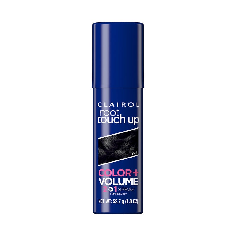 Clairol Root Touch-Up Color + Volume 2-in-1 Temporary Spray, Black Hair Color, Pack of 1 - Image 1