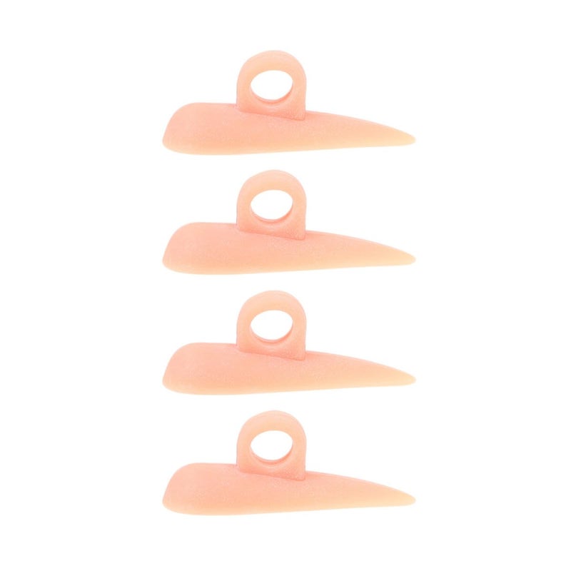 Toe Pad and Bunion Corrector 4pcs Set Skin Color Valgus Straightener and Toe Separator for Foot Care Suitable for Women with Hammertoe and Medical Leg Foot Support - Image 1