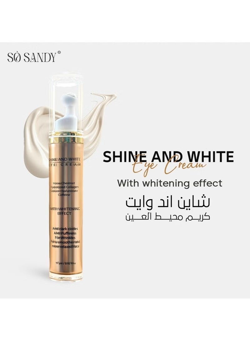 So Sandy Shine & White Eye Contour Brightening under eye cream, with Anti-aging effect. - Image 1