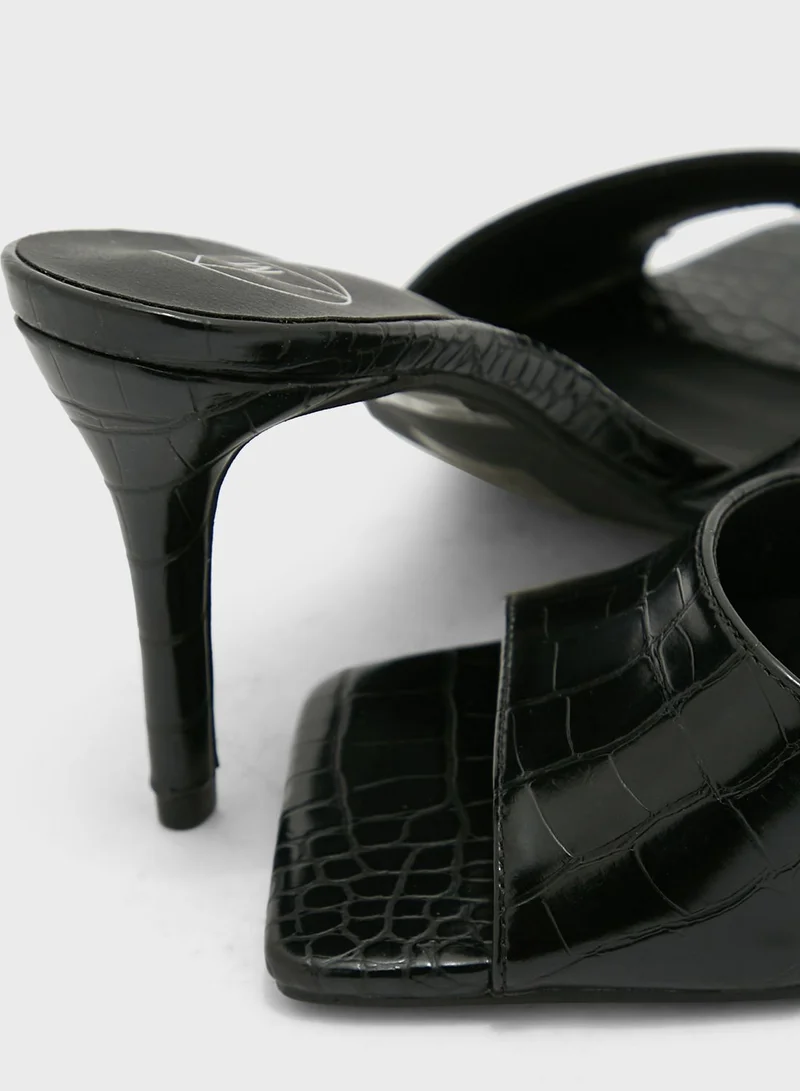 Missguided One Strap High Heel Sandals