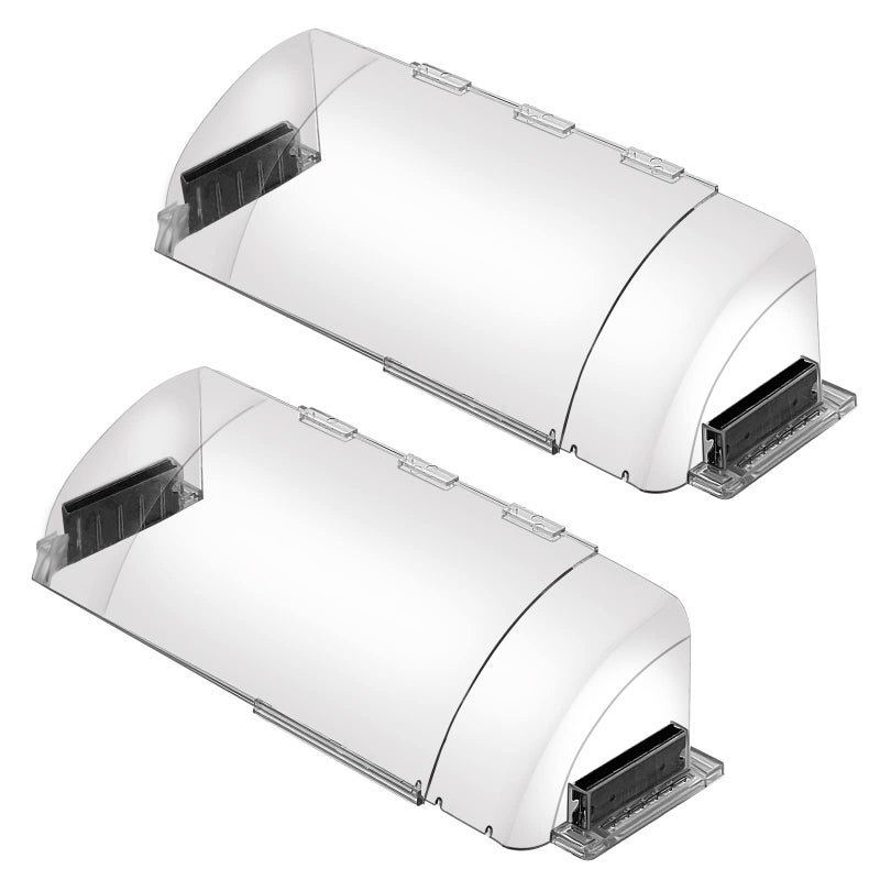 EKOCSIO 2 Pack Air & Heat Deflector for Vents, Sidewalls and Ceiling Registers, Adjustable from 8.5" to 15" - Image 1