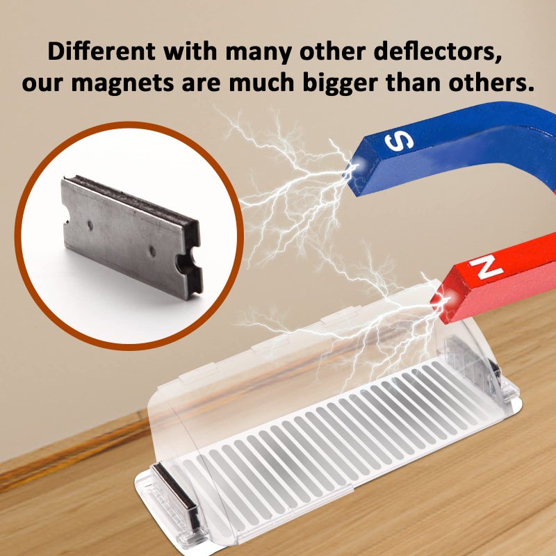 EKOCSIO 2 Pack Air & Heat Deflector for Vents, Sidewalls and Ceiling Registers, Adjustable from 8.5" to 15" - Image 3