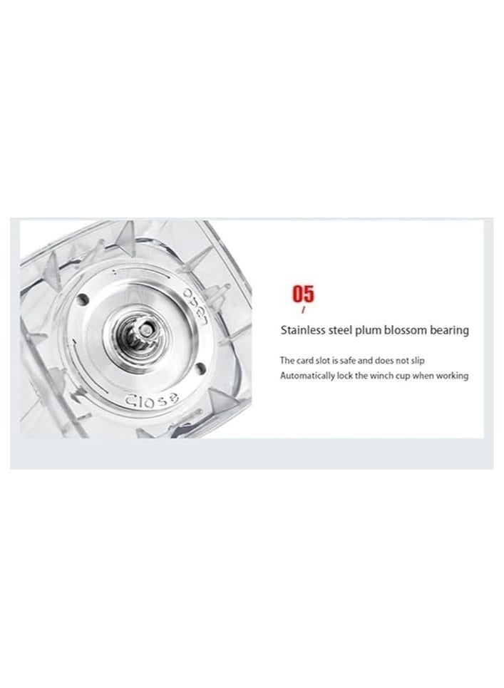 SILVER CREST Silver Crust Commercial Grade  Blender – 2-in-1 Juicer, Mixer & Smoothie Maker, Multifunctional Grinder with Stainless Steel Blades, Dishwasher Safe, Heavy Duty High-Powered Kitchen Blender - Image 3