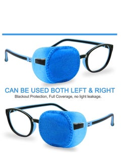 Y&D 4 Pack Eye Patches for Kids Girls Boys Right Left Patch Glasses Lazy Children Treating Amblyopia Strabismus and After Surgery Full Coverage Blue  - Image 3