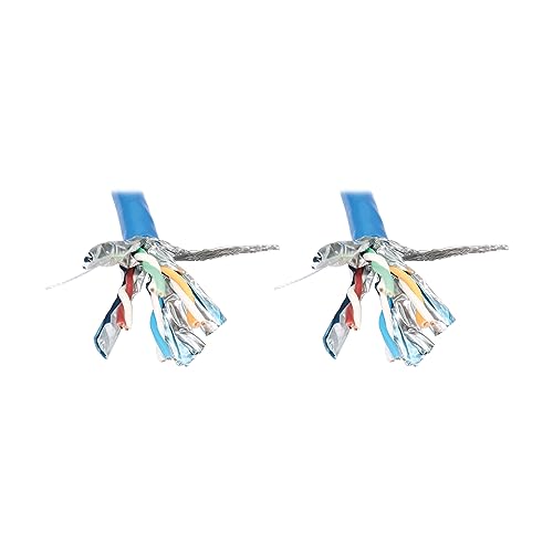 Tripp Lite Cat8 PoE+ Ethernet Cable 1000ft Bulk Spool, Blue, 40 Gbps Copper Network Cable, Line Noise Shielding S/FTP, 22 AWG Four-Pair Solid Core, CMR, 305 Meters, (N226-01K-BL) - Image 3