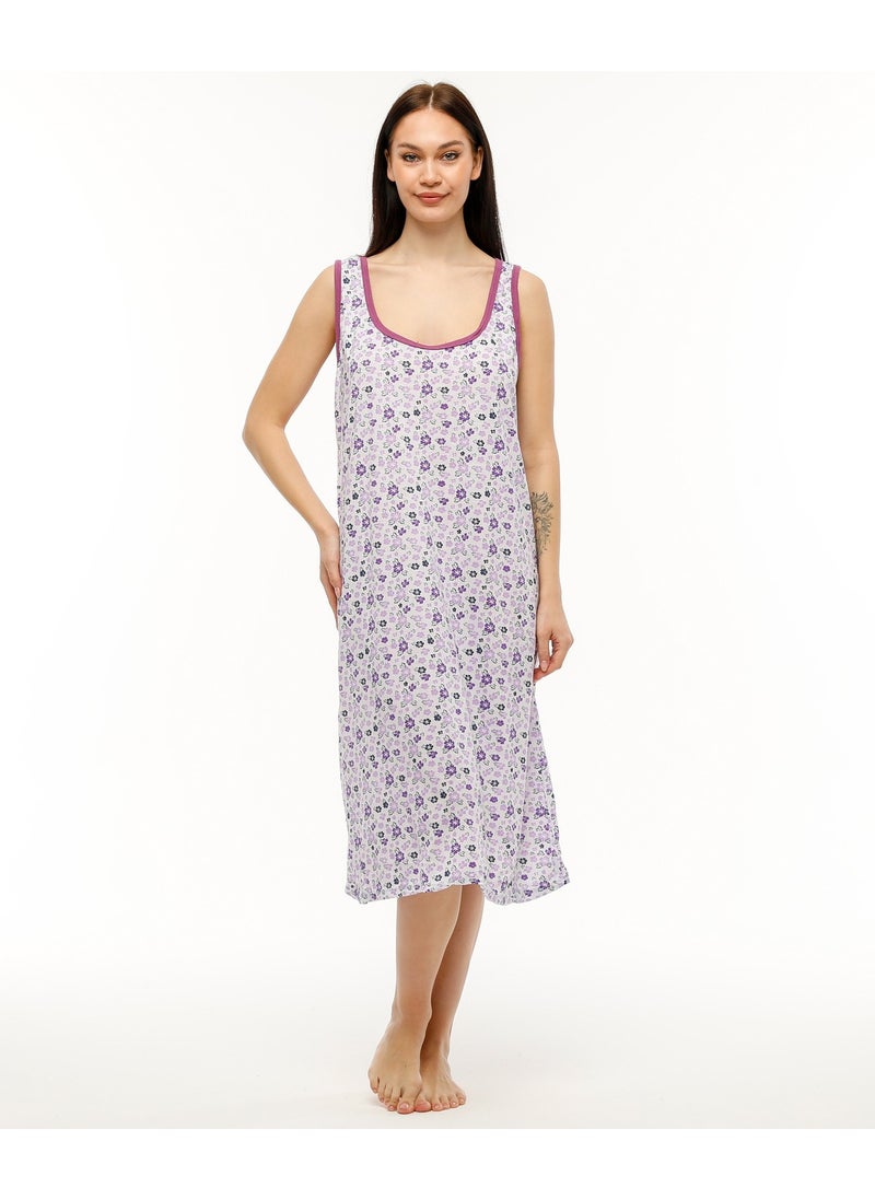 Seva Thick Strap Cotton Combed Fabric Comfortable Fit Nightgown  - Image 4