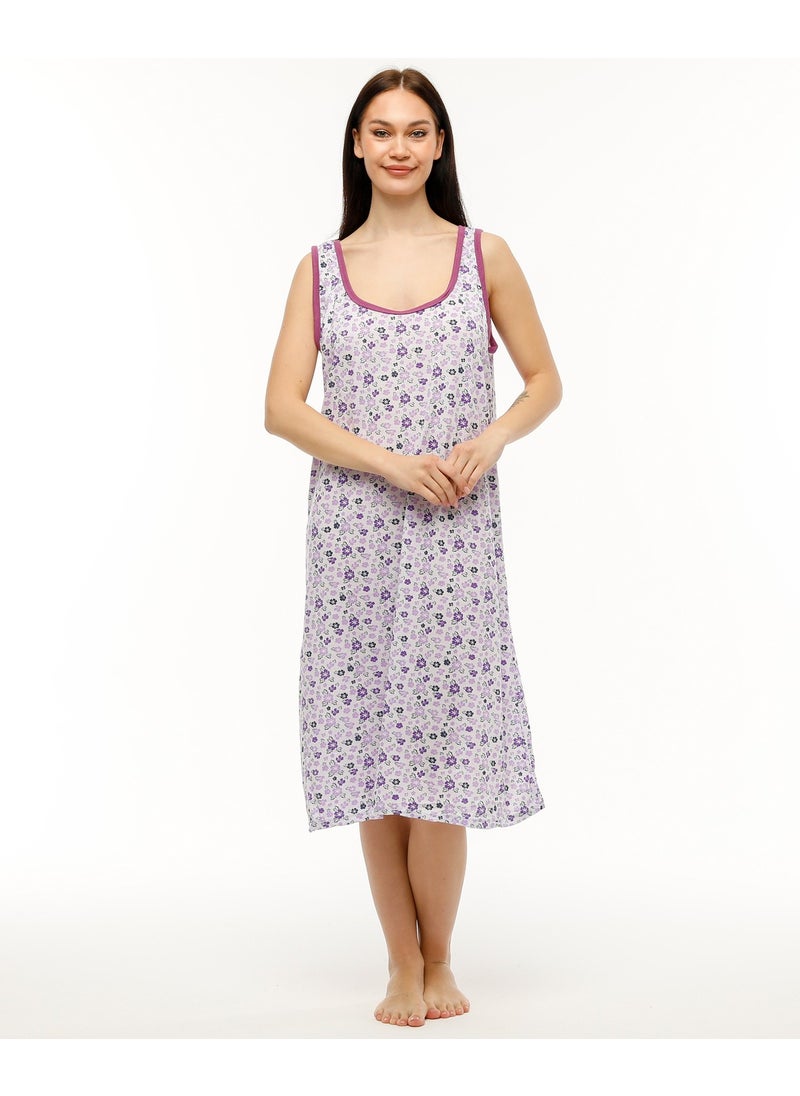 Seva Thick Strap Cotton Combed Fabric Comfortable Fit Nightgown  - Image 1