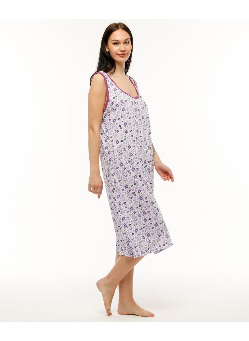 Seva Thick Strap Cotton Combed Fabric Comfortable Fit Nightgown  - Image 3