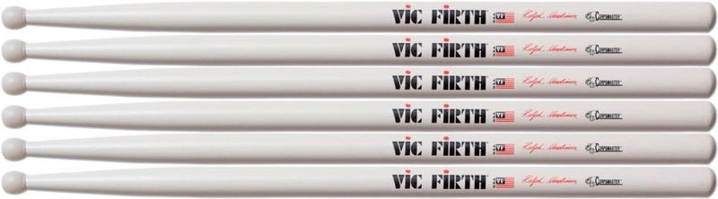 Vic Firth Corpsmaster Marching Drum Stick 3Pack SRHN Ralph Hardimon Nylon Tip - Image 2