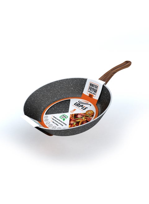LAPIS Granite Frying Pan Size 22 cm Black