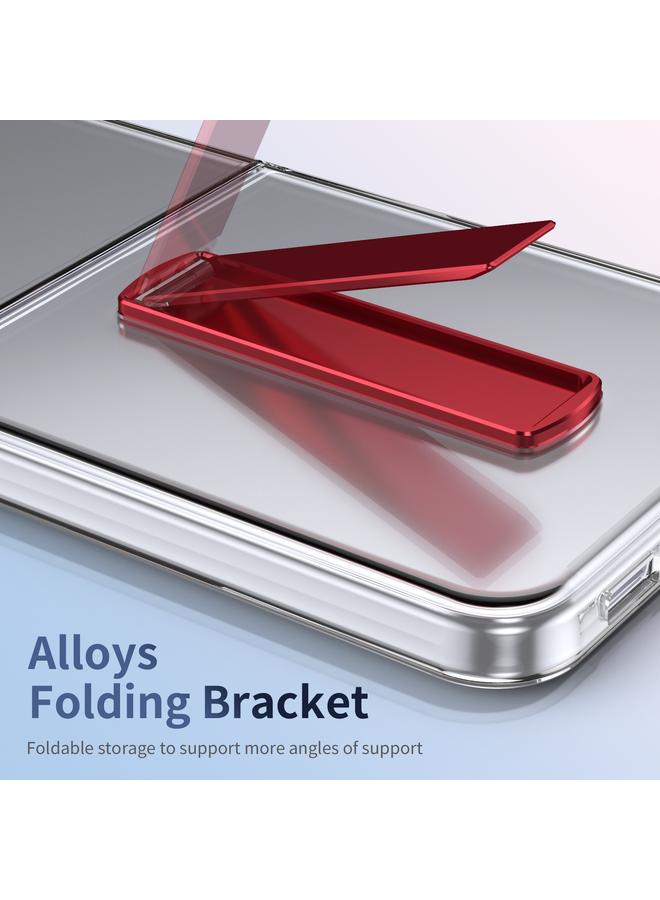 اس-توب جراب لهاتف Samsung Galaxy Z Flip4، جراب هاتف هجين من مادة TPU مع حامل بارد من الكمبيوتر الشخصي - Image 4