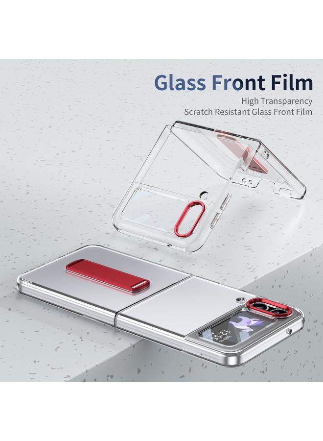 اس-توب جراب لهاتف Samsung Galaxy Z Flip4، جراب هاتف هجين من مادة TPU مع حامل بارد من الكمبيوتر الشخصي - Image 3