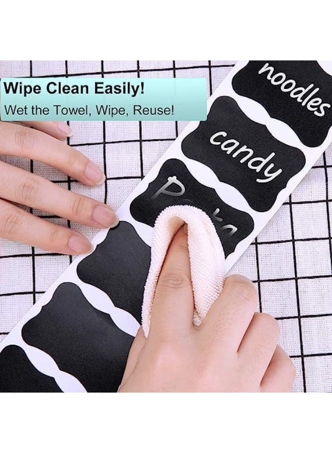 56 removable and reusable waterproof labels for jars and containers with a black background - Image 4