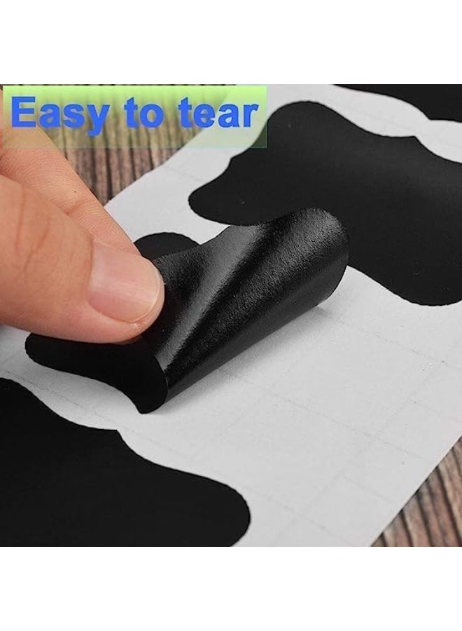 56 removable and reusable waterproof labels for jars and containers with a black background - Image 2