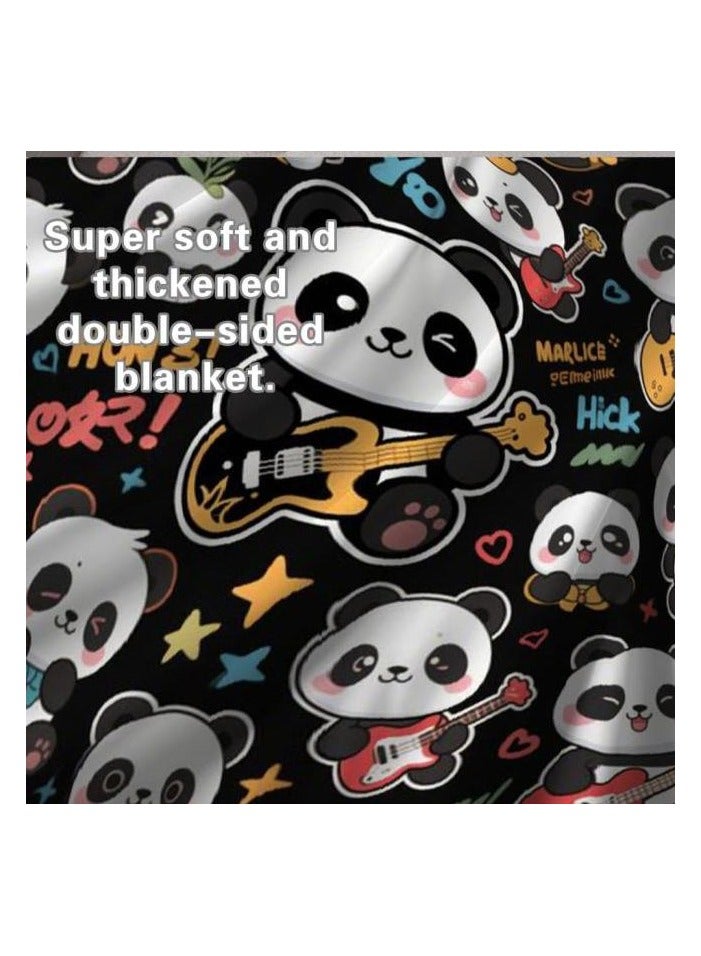 عام بطانية رقيقة من الفانيلا الكرتونية للأطفال أو الطلاب (دافئة ومريحة ومناسبة للنوم والألعاب) 100 سم * 150 سم - Image 1