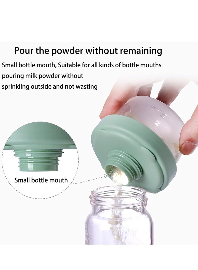 Baby Milk Powder Formula Dispenser, 4 Layers Baby Formula Containers for Travel, Formula Holder Mixer, Baby Feeding Snack Storage Container, Portable, Stackable - Image 3