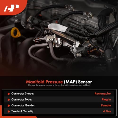 A-Premium Manifold Absolute Pressure Sensor Compatible with Ford Escape 05-17 Focus Fusion Ranger Transit Connect Lincoln MKZ Mazda 3 5 6 B2300 CX-7 Tribute Mercury Mariner Milan - Image 3