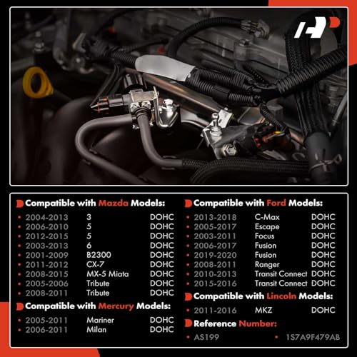 A-Premium Manifold Absolute Pressure Sensor Compatible with Ford Escape 05-17 Focus Fusion Ranger Transit Connect Lincoln MKZ Mazda 3 5 6 B2300 CX-7 Tribute Mercury Mariner Milan - Image 2