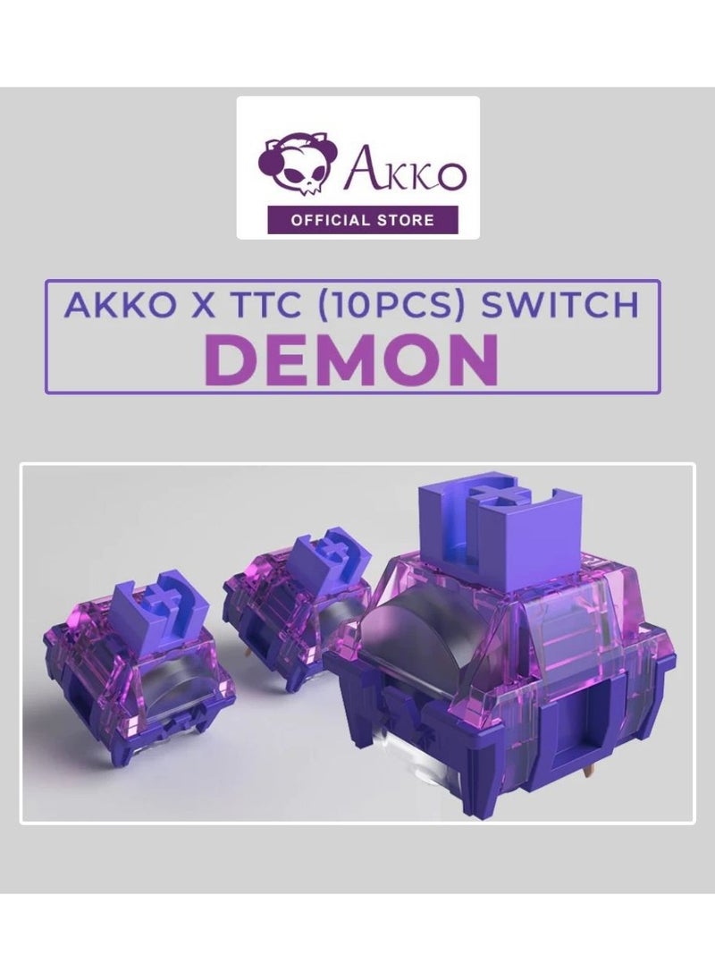AKKO - Akko x TTC Demon Switches for Mechanical Keyboard- 10 Pack - Image 1