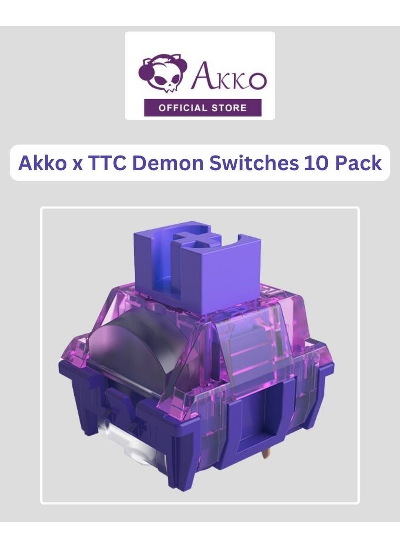 AKKO - Akko x TTC Demon Switches for Mechanical Keyboard- 10 Pack - Image 1