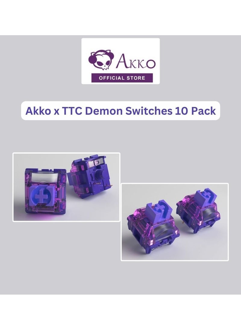 AKKO - Akko x TTC Demon Switches for Mechanical Keyboard- 10 Pack - Image 1