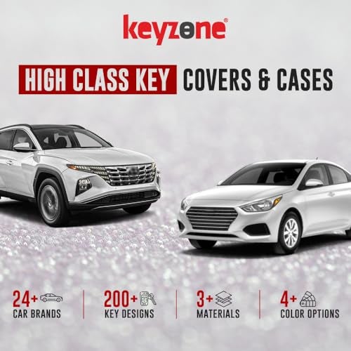 Keyzone Metal Key Cover Compatible for Hyundai i20, Kona, Verna 2018 Onwards 3 Button flip Key - Image 3