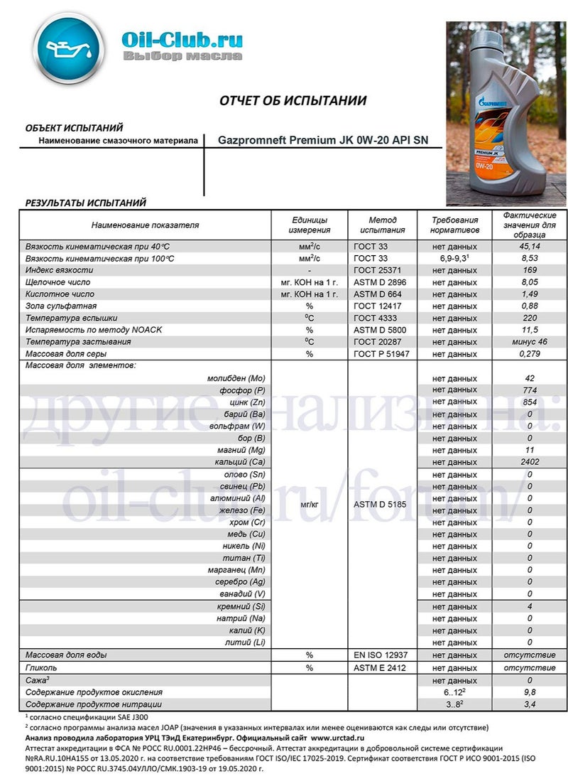 Gazpromneft Gazpromneft Premium JK 0W-16  API SP, ILSAC GF-6B  - Image 2