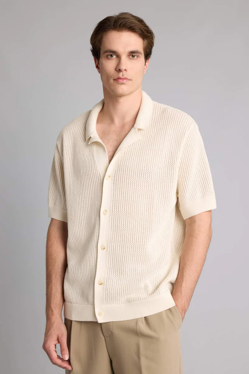 Relax Fit Polo Collar Short Sleeve Polo T-Shirt