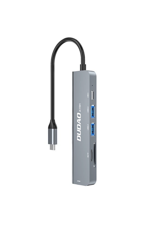 دوداو موزع USB-C متعدد الوظائف Dudao 6 في 1 مع HDMI/USB 3.0 وPD 60 واط - Image 3