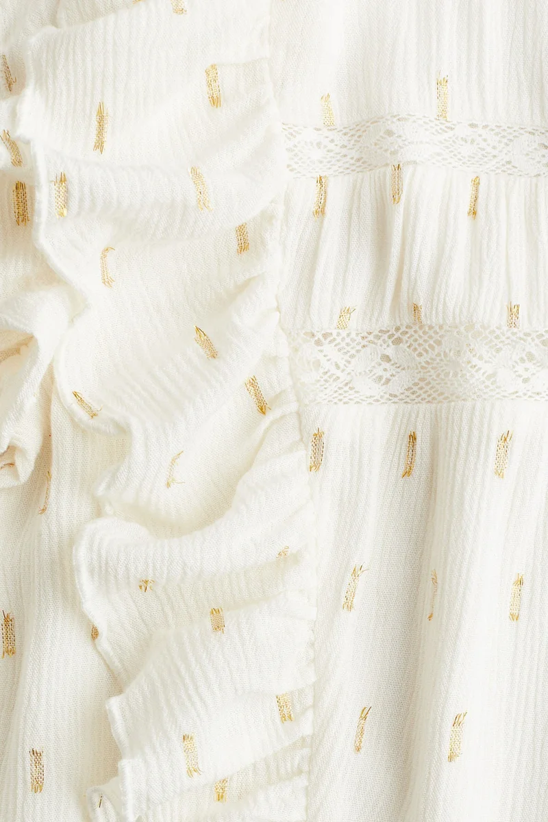 H&M Frill-trimmed blouse