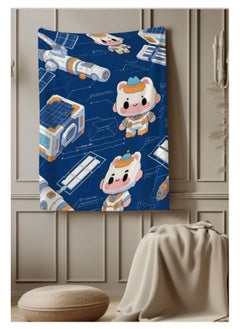 General Baby and children's cartoon flannel thin blanket (warm and comfortable, suitable for sleep, game use) 70cm*100cm - 84  - Image 1