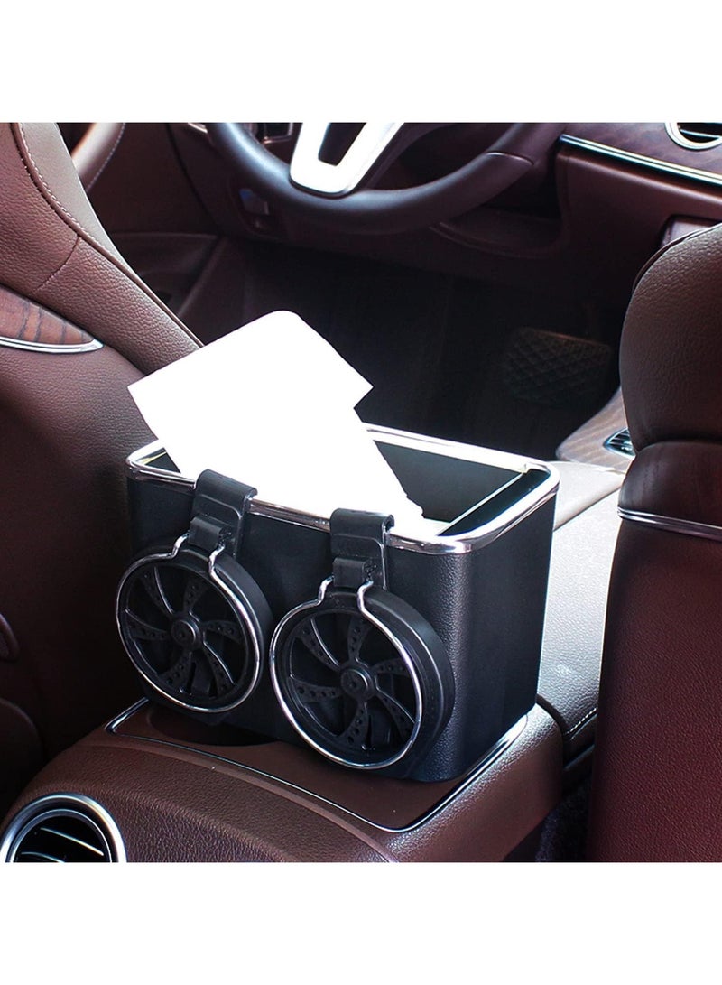 Car Armrest Storage Box Car Seat Organizer Tissue Storage with Cup Holder Car Organizers for Water Cups, Coffee, Drinks, Paper Towels and Mobile Phones - Image 1