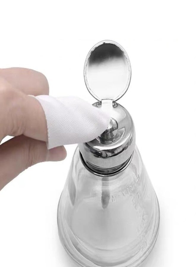 lasenersm 1 Piece Pump Dispenser Bottle Glass Nail Pumping Bottle 180ml Nail Dispenser Bottle Refillable Empty Push Down Pump Dispenser Bottle Cone Push Down Nail Polish Remover Bottle - Image 4