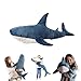 TONGMAN 395inch Plush Shark Toy Pillow Giant Shark Stuffed AnimalSoft Shark Cushion Pillow Shark Plush PillowsChubby Stuffed Shark Toy Children s Boys and Girls Room Decoration Bedtime Gift Blue - Image 2