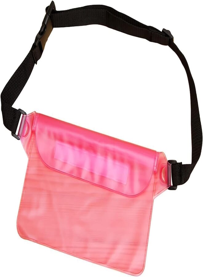 Next Next store Waterproof Swimming Bag Ski Diving Shoulder Bag Waist Bag Underwater Bag Waterproof Bag Mobile Phone Bag (Pink)