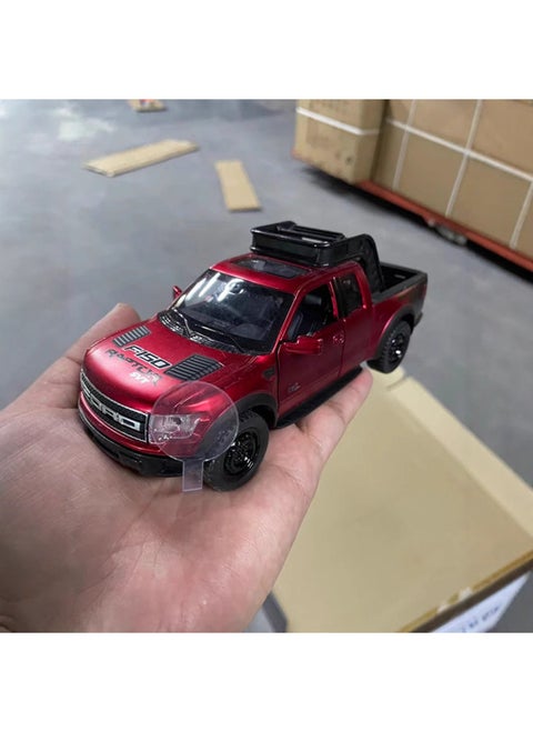 (Jiaye Bulk) Simulation F150 Pickup Wild Alloy Car Model Ornament Toy-Color:Dc24271 R8 Red