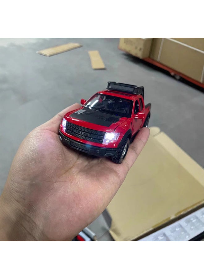 (Jiaye Bulk) Simulation F150 Pickup Wild Alloy Car Model Ornament Toy-Color:Dc24271 R8 Red  - Image 5
