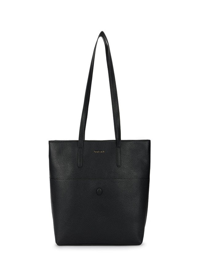 Fastrack Power Play Laptop Tote for Women, 14-Inch Laptop Compatible, Made of Faux Leather, Comfortable Shoulder Strap, Inner Access Pockets, Stylish and Functional Everyday Tote Bag - Image 1