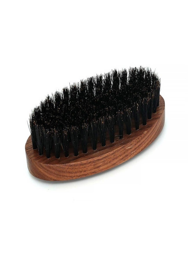 Menesia Black Walnut Wood Boar Bristle Hair Beard Brush for Men, Pocket Travel Men's Wooden Small Soft Beard Brush (Black Walnut) - Image 5