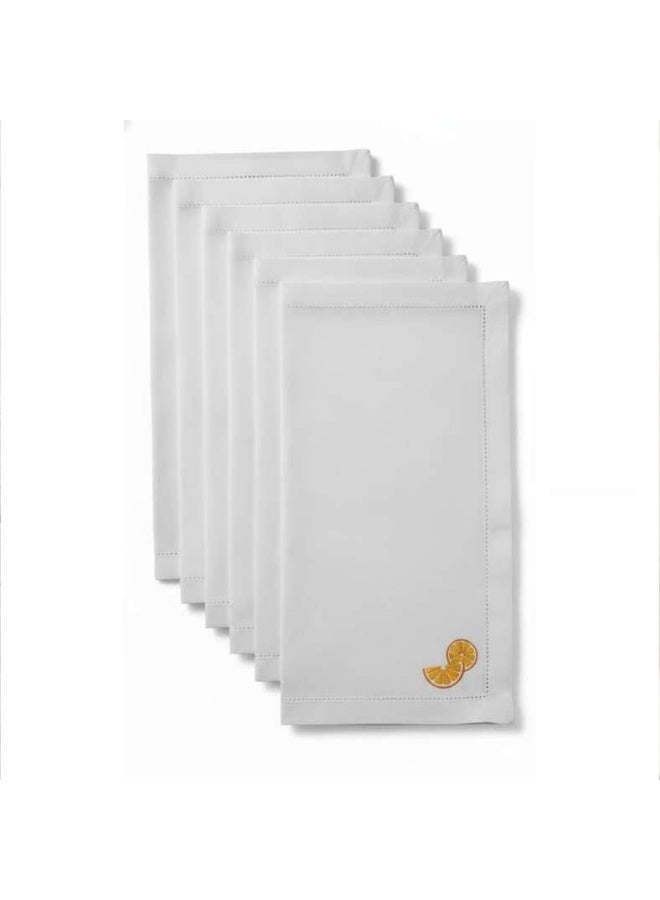 Pan Home طقم مناديل مطرزة بالليمون لتناول الطعام - Image 3