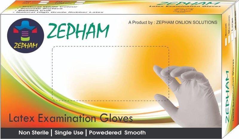 Zepham Zepham premium glovesMedium sized 100 pieces NonSterile_White  - Image 1