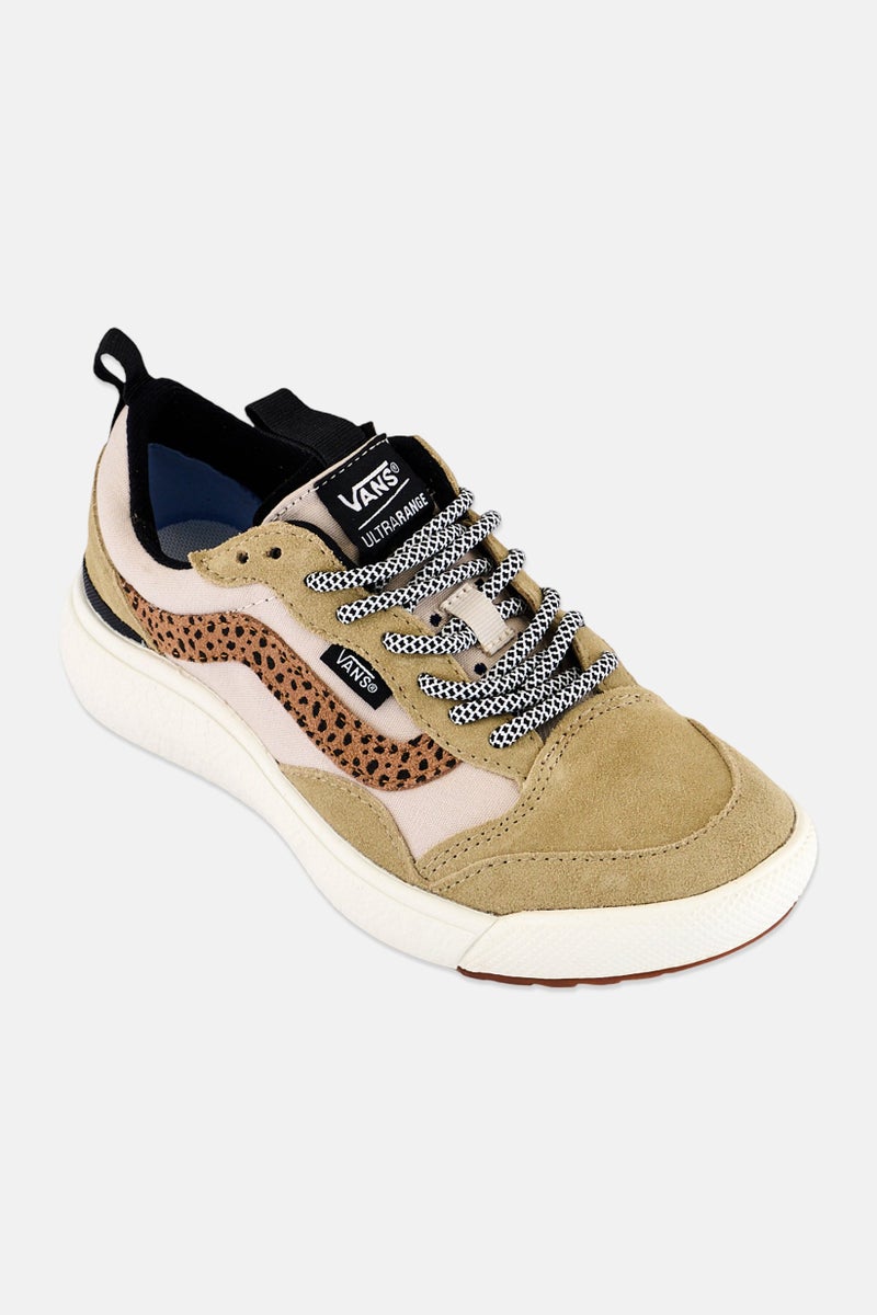 VANS Kids Boy Ultrarange Exo Lace Up Shoes, Olive - Image 1