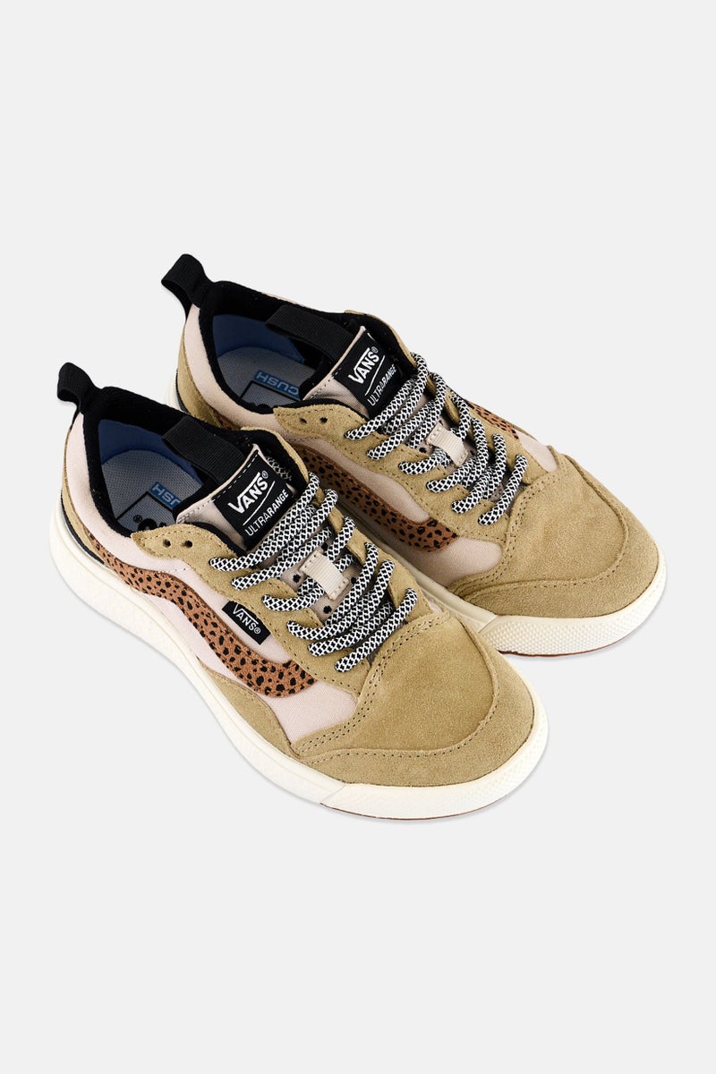 VANS Kids Boy Ultrarange Exo Lace Up Shoes, Olive - Image 4