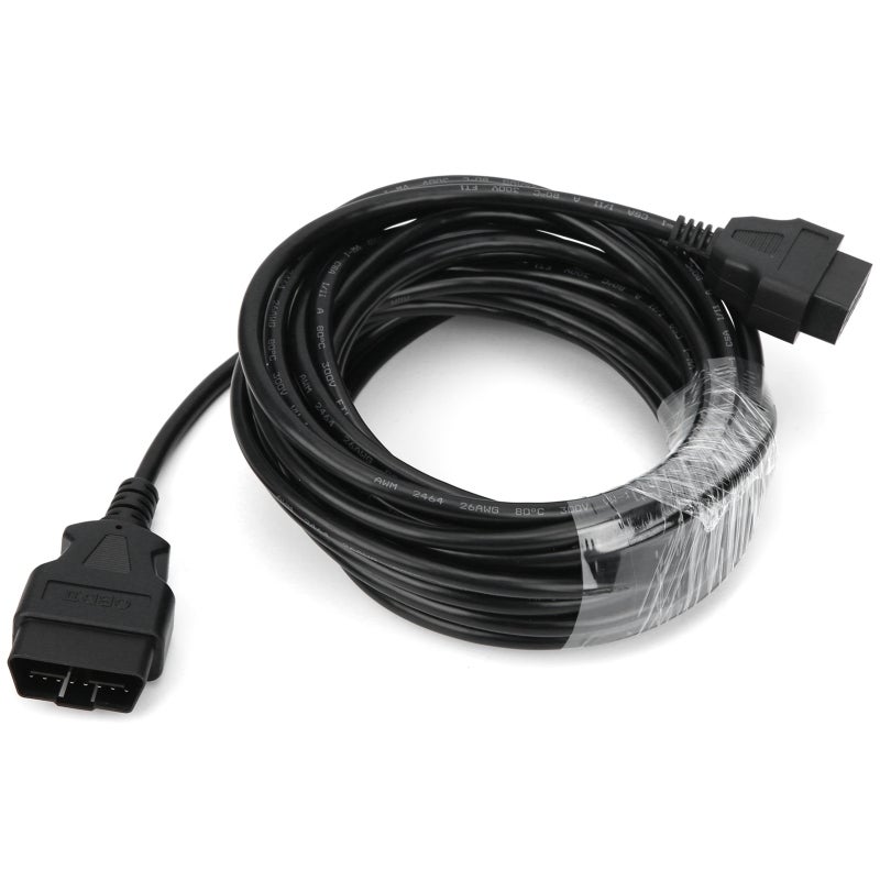 كابل تمديد OBD2 ذكر 16 دبوس إلى أنثى - كابل محول تشخيصي عالي الجودة ABS بطول 10 أمتار - سلك تمديد OBDII لأدوات تشخيص السيارة - Image 3