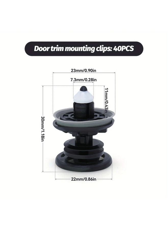 40pcs Car Door Panel Mounting Clips For VW Golf 5 6 7 T5 T6 Passat Skoda Caddy A1 A4 A5 A6 - Image 4