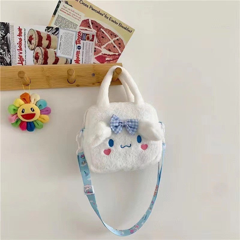Bag New Six-Color Portable Messenger Bag Children Cute Student Plush Toy Square Small Bag Girl Cartoon - Image 1