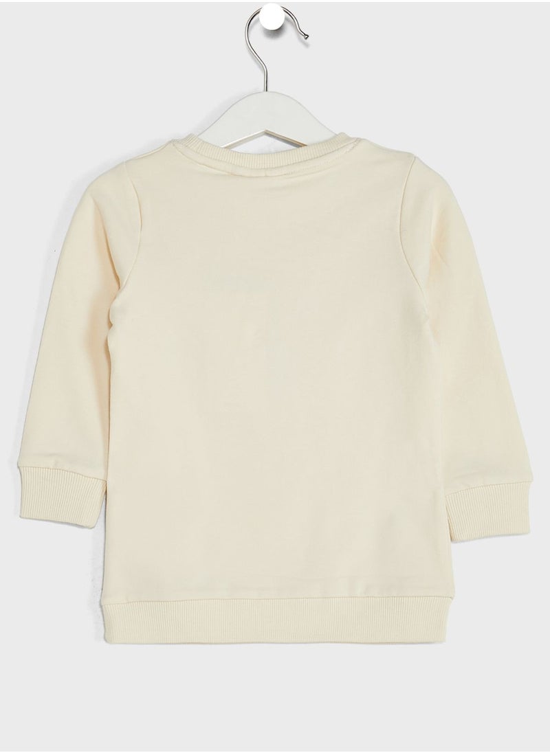 NAME IT - Kids Heart Print Sweatshirt - Image 1